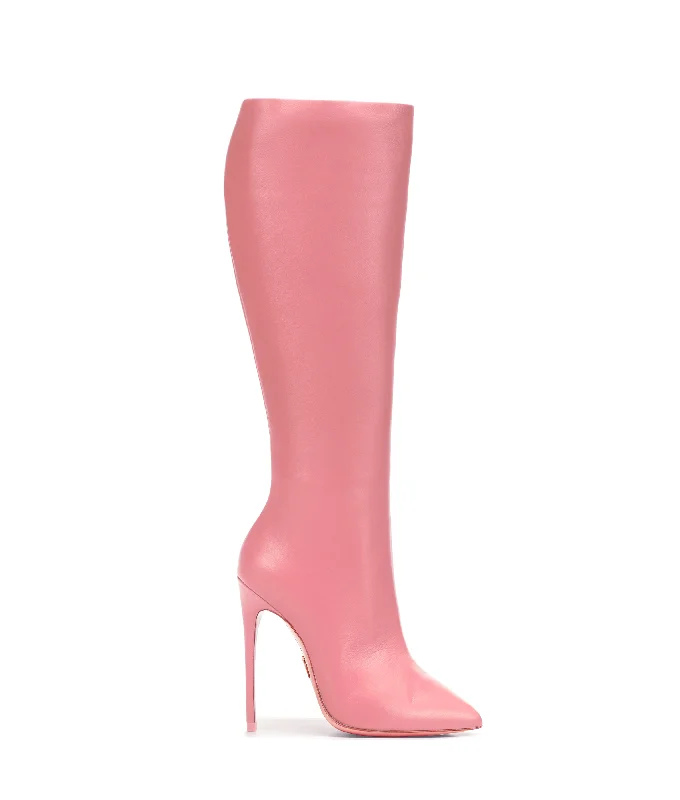 Knee high boots with padded insoles​ Sadira 120 Pink