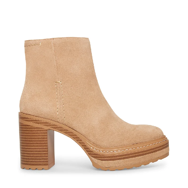 women's booties with metallic finish SHANIYA SAND SUEDE - SM REBOOTED