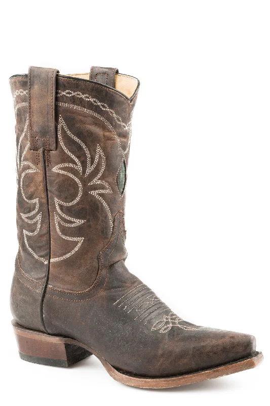 women's cowboy boots for winter Stetson Womens Brown Leather Iris 10In Snip Toe Cowboy Boots women's cowboy boots for winter Stetson Womens Brown Leather Iris 10In Snip Toe Cowboy Boots