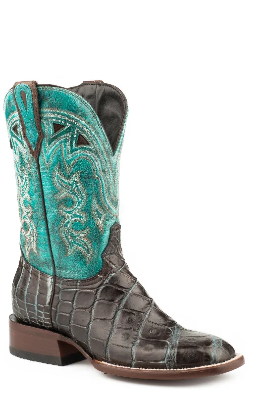women's cowboy boots for dancing Stetson Womens Brown/Turquoise Alligator Madrid Cowboy Boots women's cowboy boots for dancing Stetson Womens Brown/Turquoise Alligator Madrid Cowboy Boots
