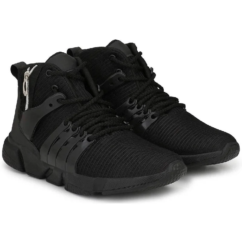 women's cowboy boots with slouchy look Stylish Black Mesh Running Sports Shoes