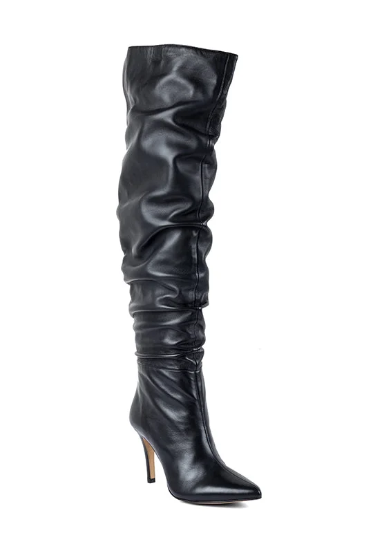 Women's long boots with a shock - absorbing sole Tia