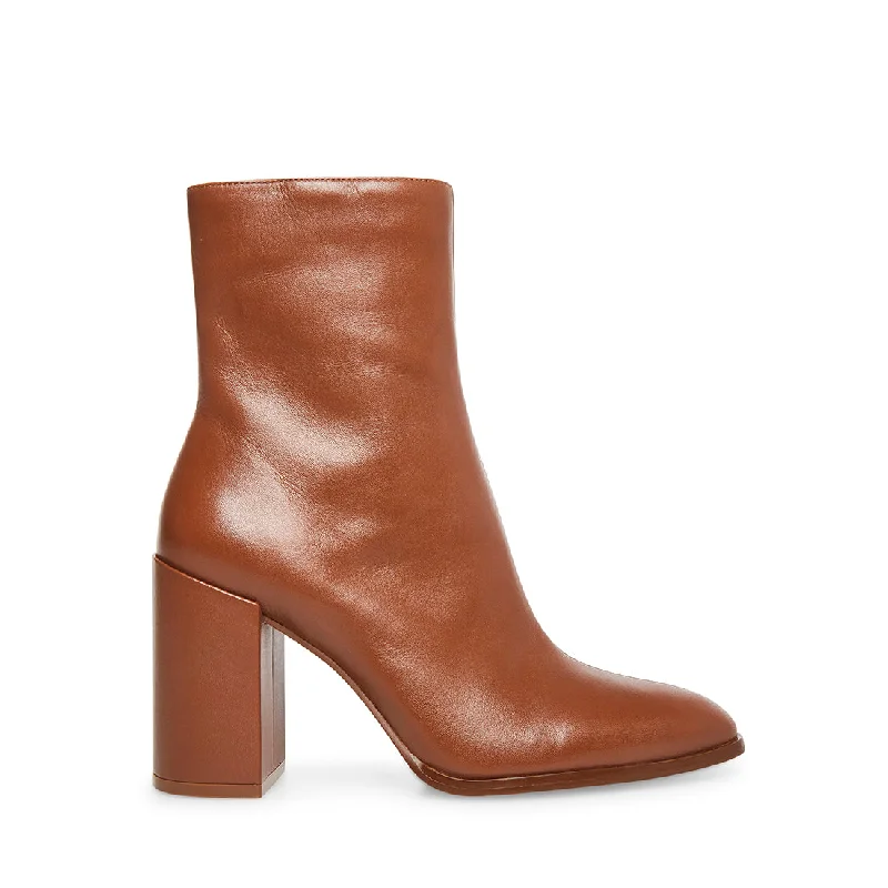 women's booties with over-the-knee look TRUDY COGNAC LEATHER - SM REBOOTED