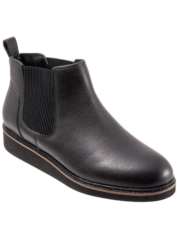 women's booties for office Wildwood Womens Leather Ankle Chelsea Boots