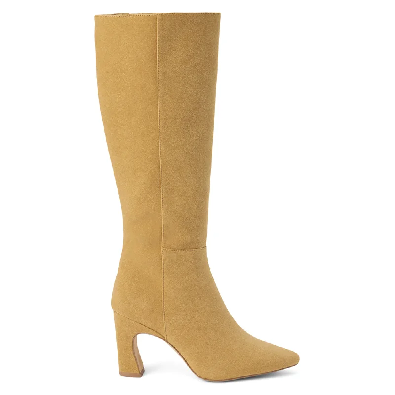 Women's tall boots with a sequined - panel insert Willow Pointed Toe Zippered Boots Women's tall boots with a sequined - panel insert Willow Pointed Toe Zippered Boots