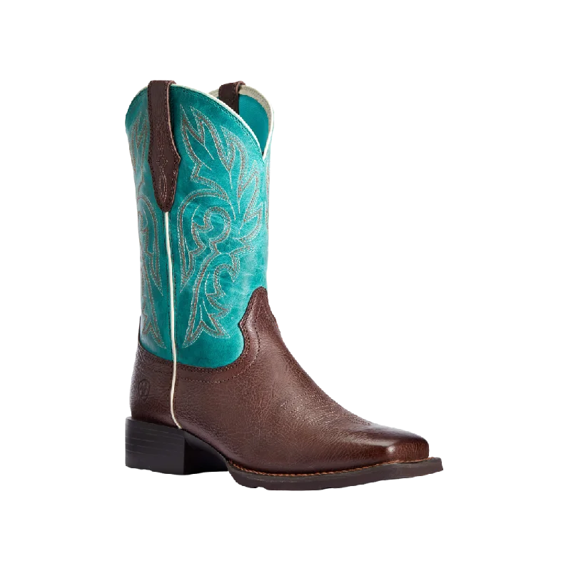 women's cowboy boots with block heel Ariat Women's Turquoise & Dark Cottage Cattle Drive Western Boots women's cowboy boots with block heel Ariat Women's Turquoise & Dark Cottage Cattle Drive Western Boots