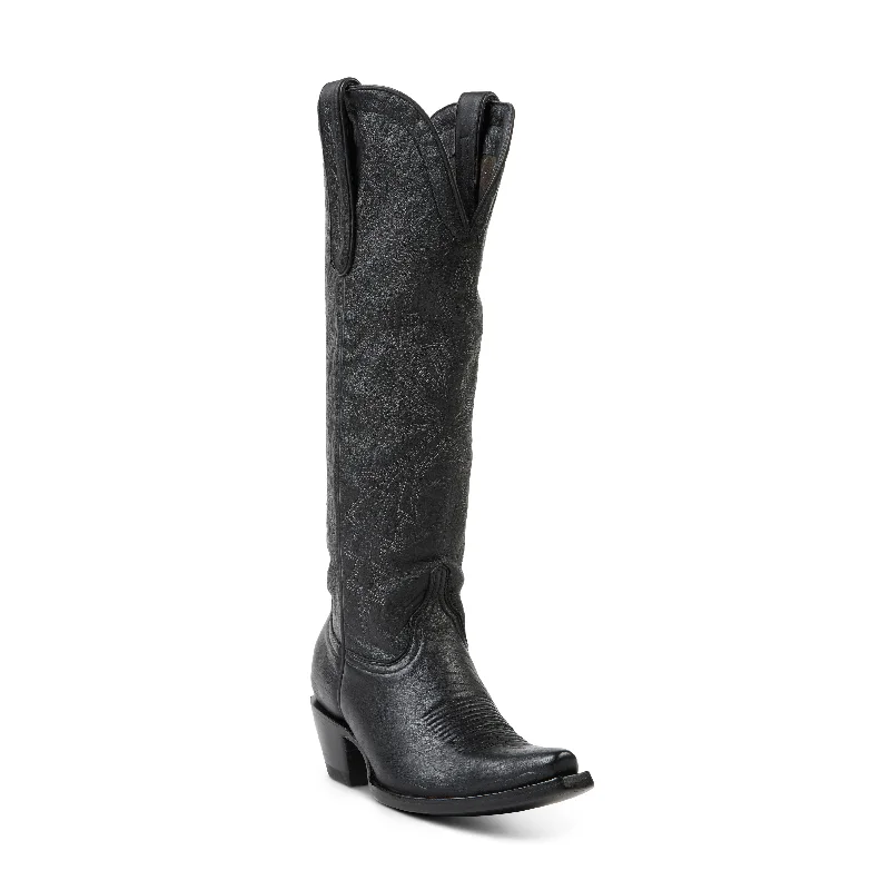 Women's insulated tall boots for cold winters Allens Brand - Cassidy - Black