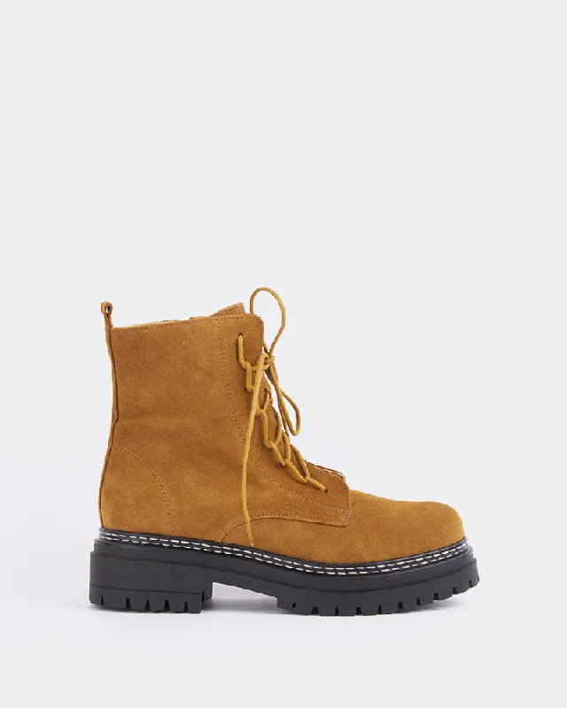 women's waterproof ankle boots Woodbridge Tan Suede